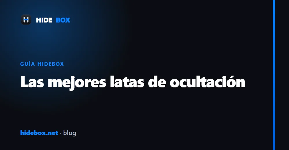 Las mejores latas de ocultación para esconder objetos a plena vista