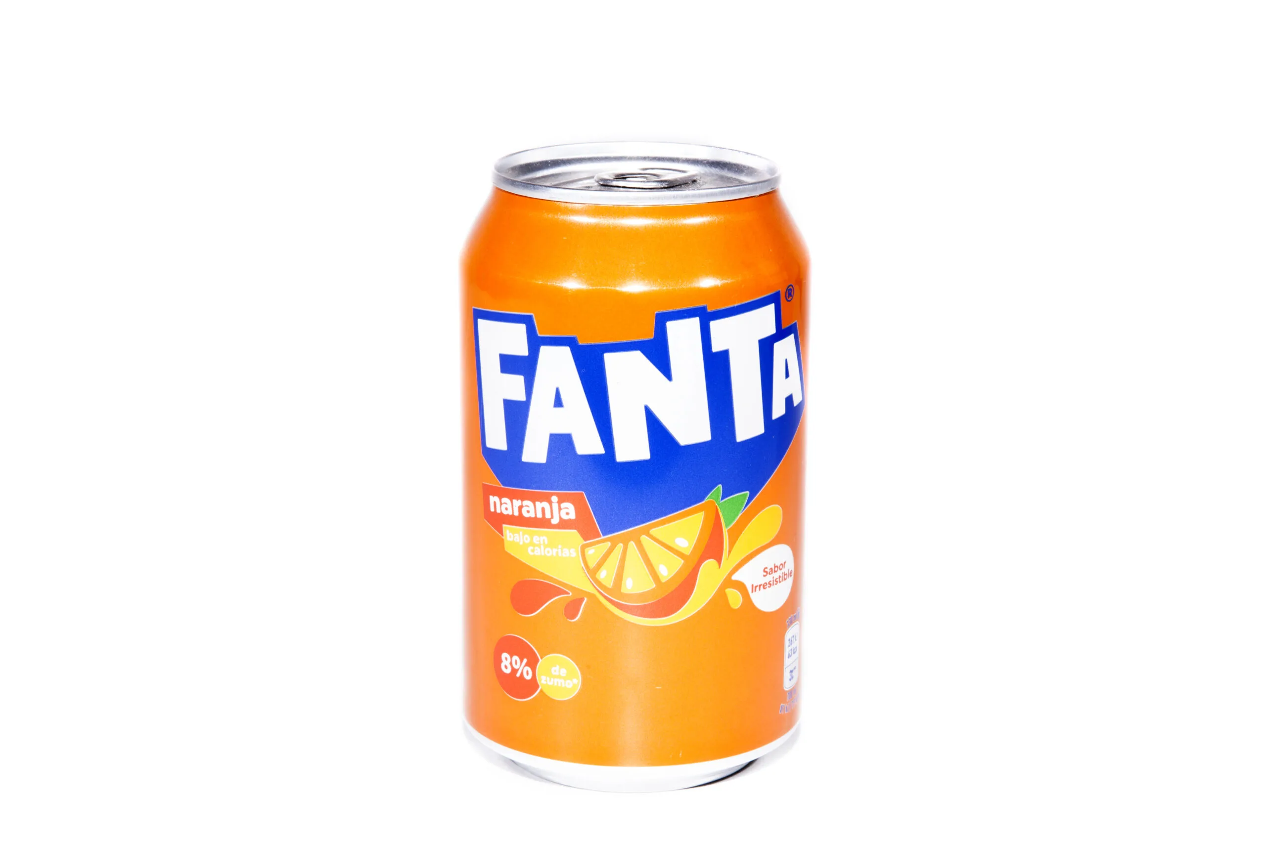 Lata refresco Fanta naranja ocultación — imagen 2