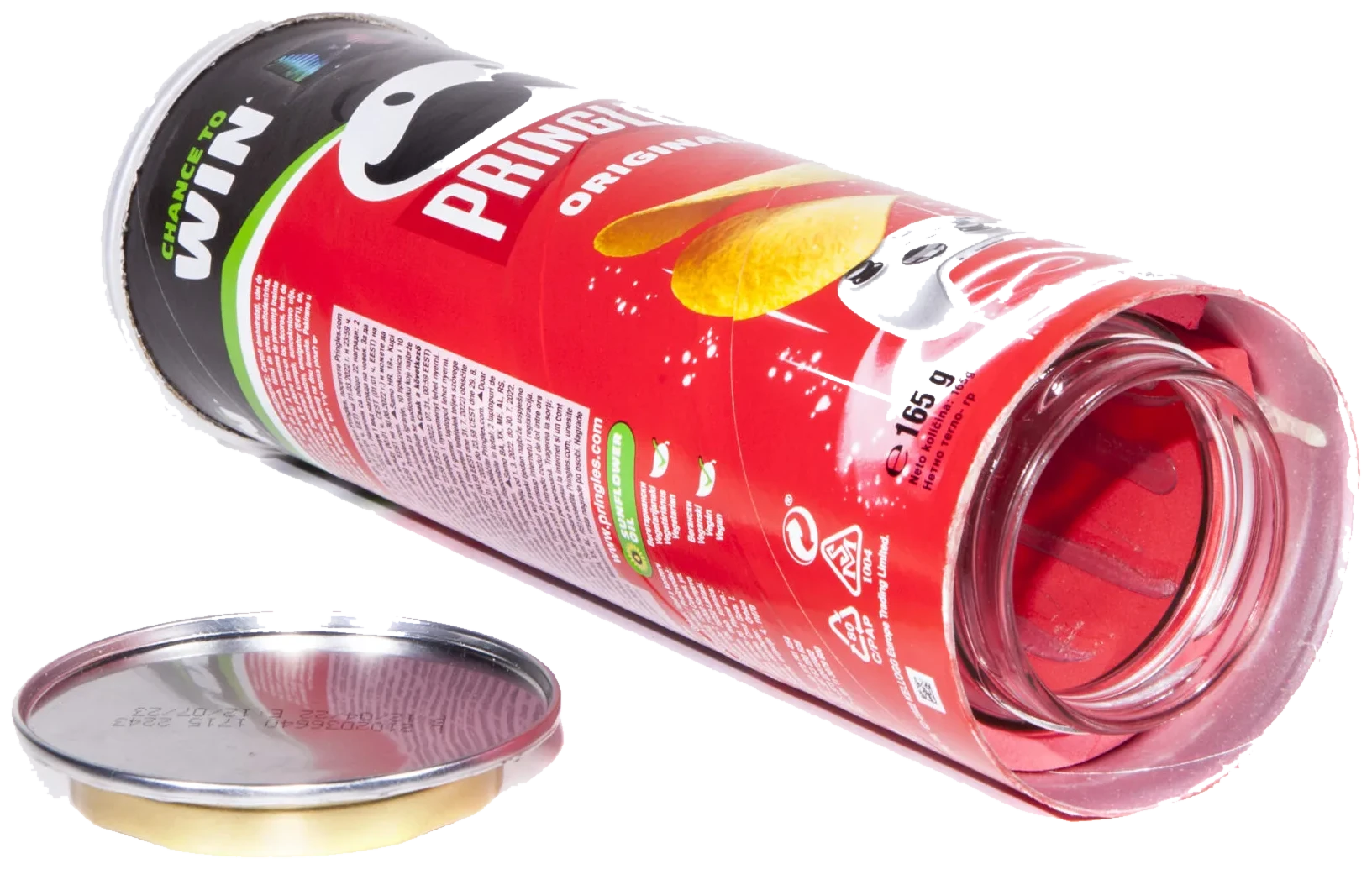 Bote patatas Pringles ocultación — producto de ocultación con compartimento secreto